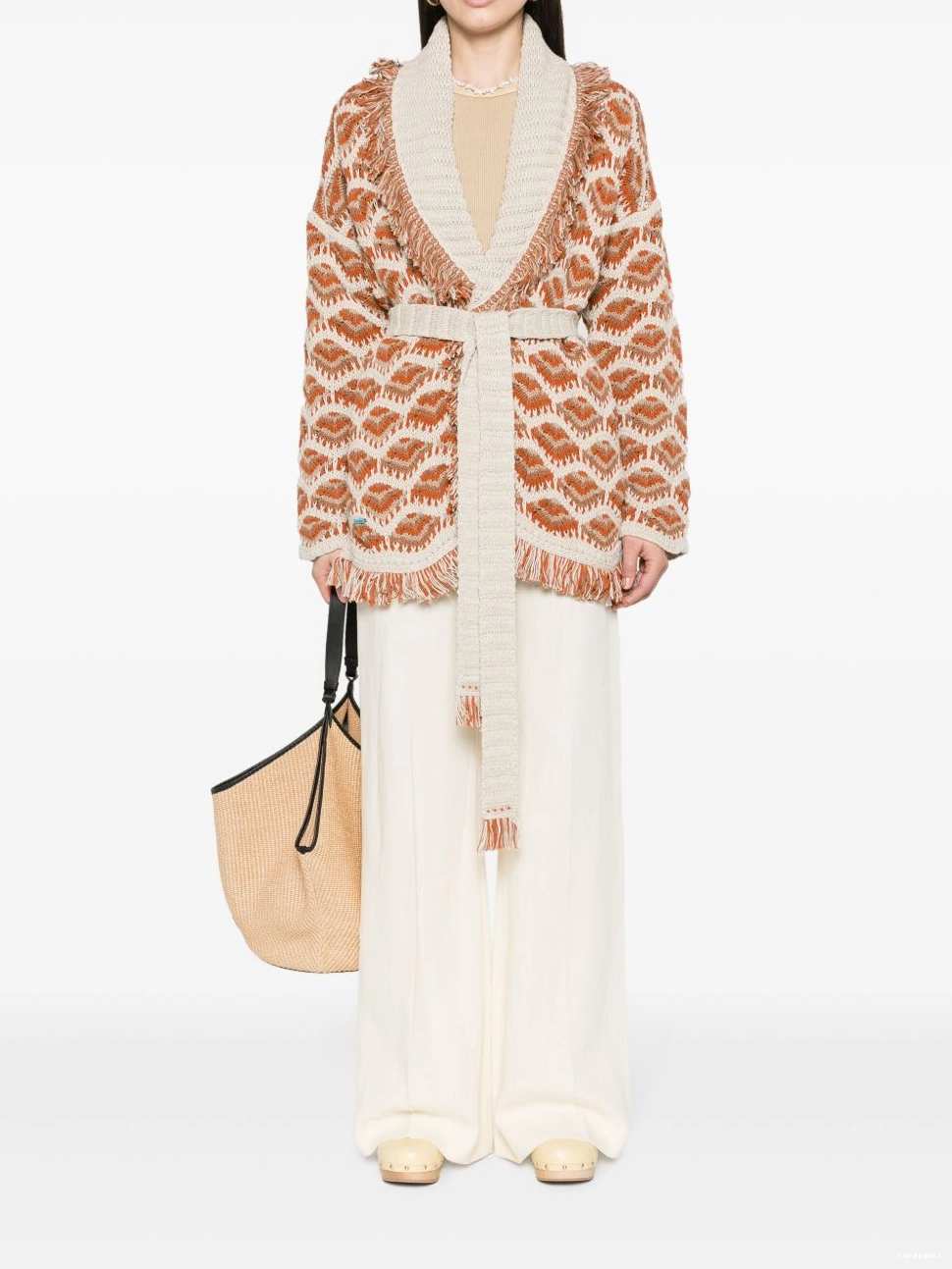Affordable Alanui Hawa Mahal cardigan Women patterned-intarsia 0722
